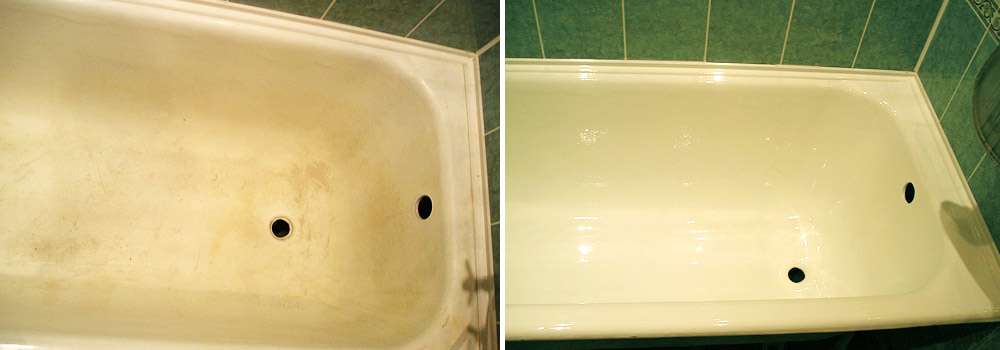 реставрация ванной эмалью